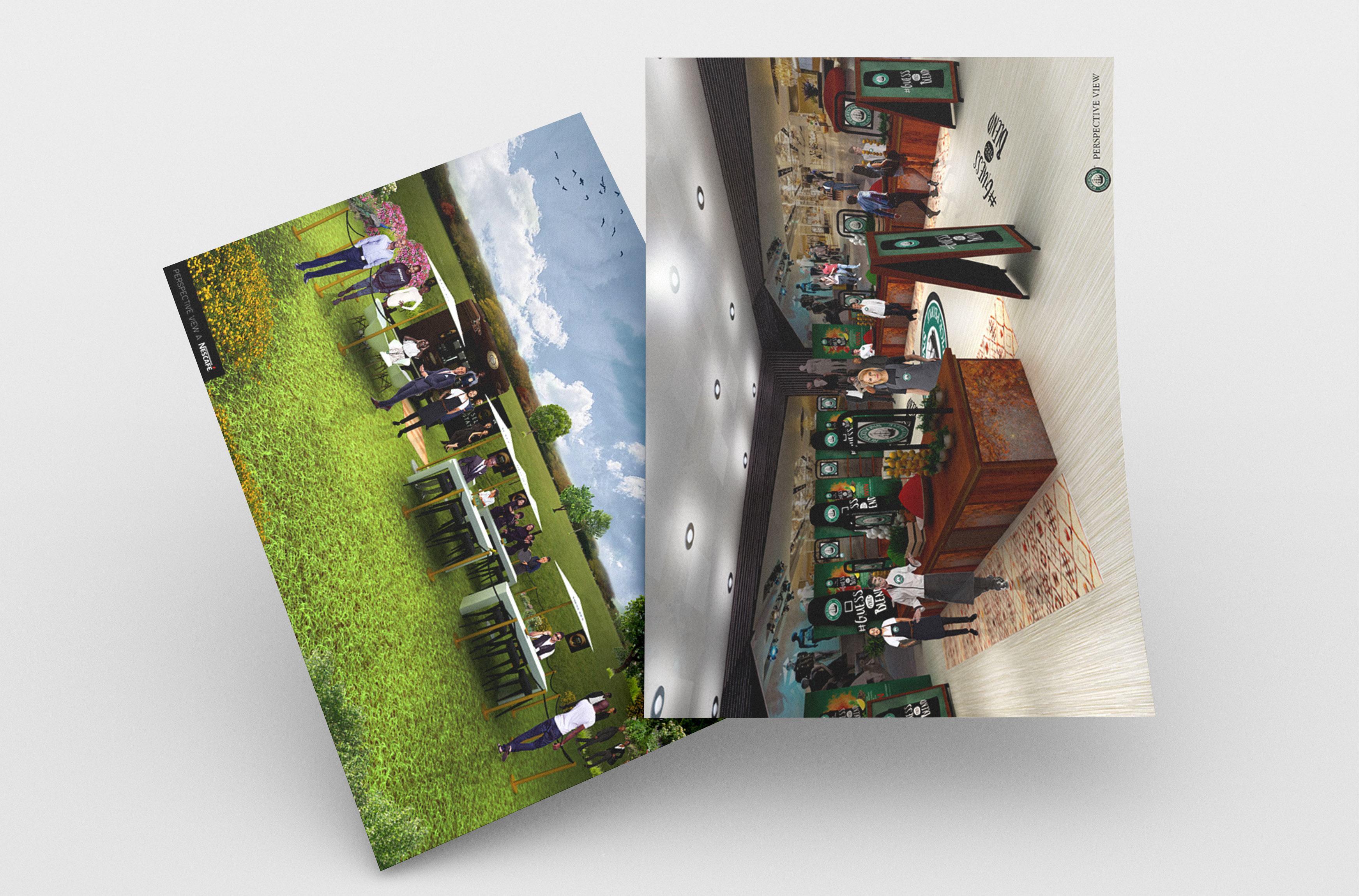 events 3D renderings and space planning